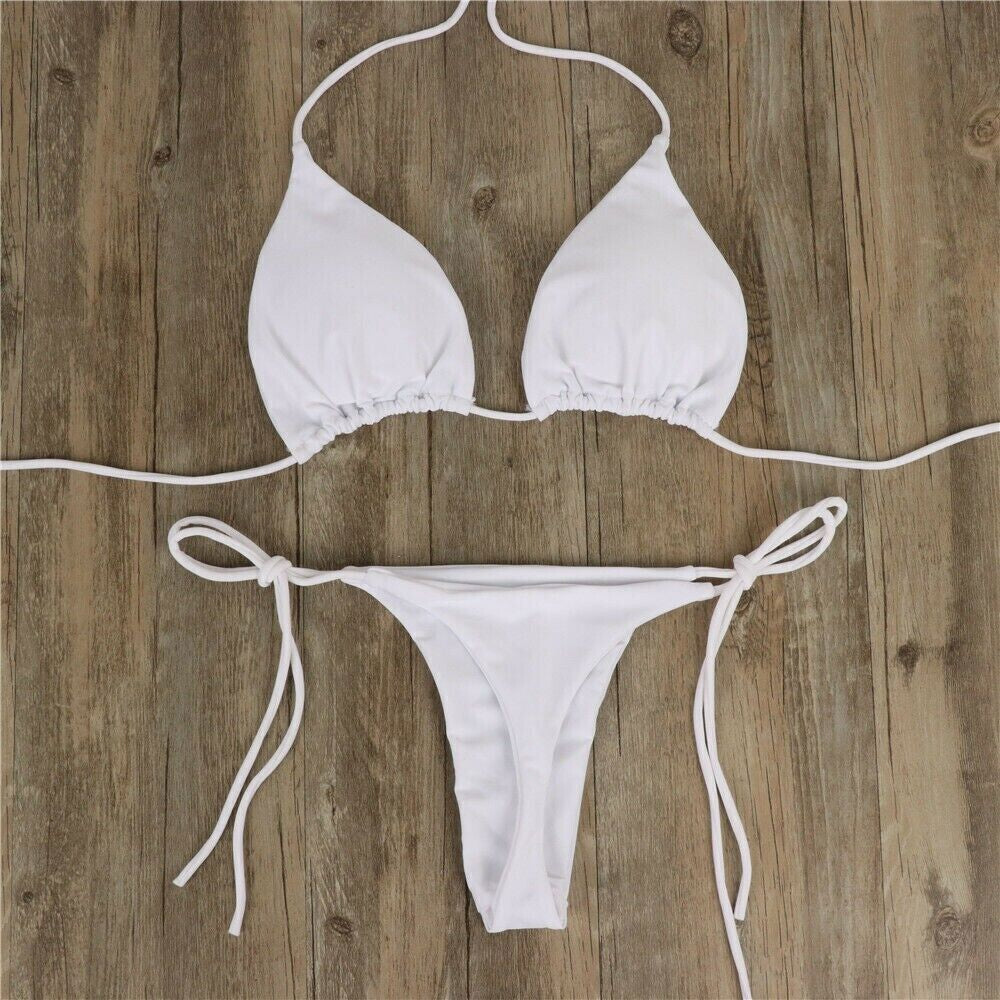 Women Sexy Lingerie Swimwear Micro Mini Bikini Lady G-String Thong Bra Underwear